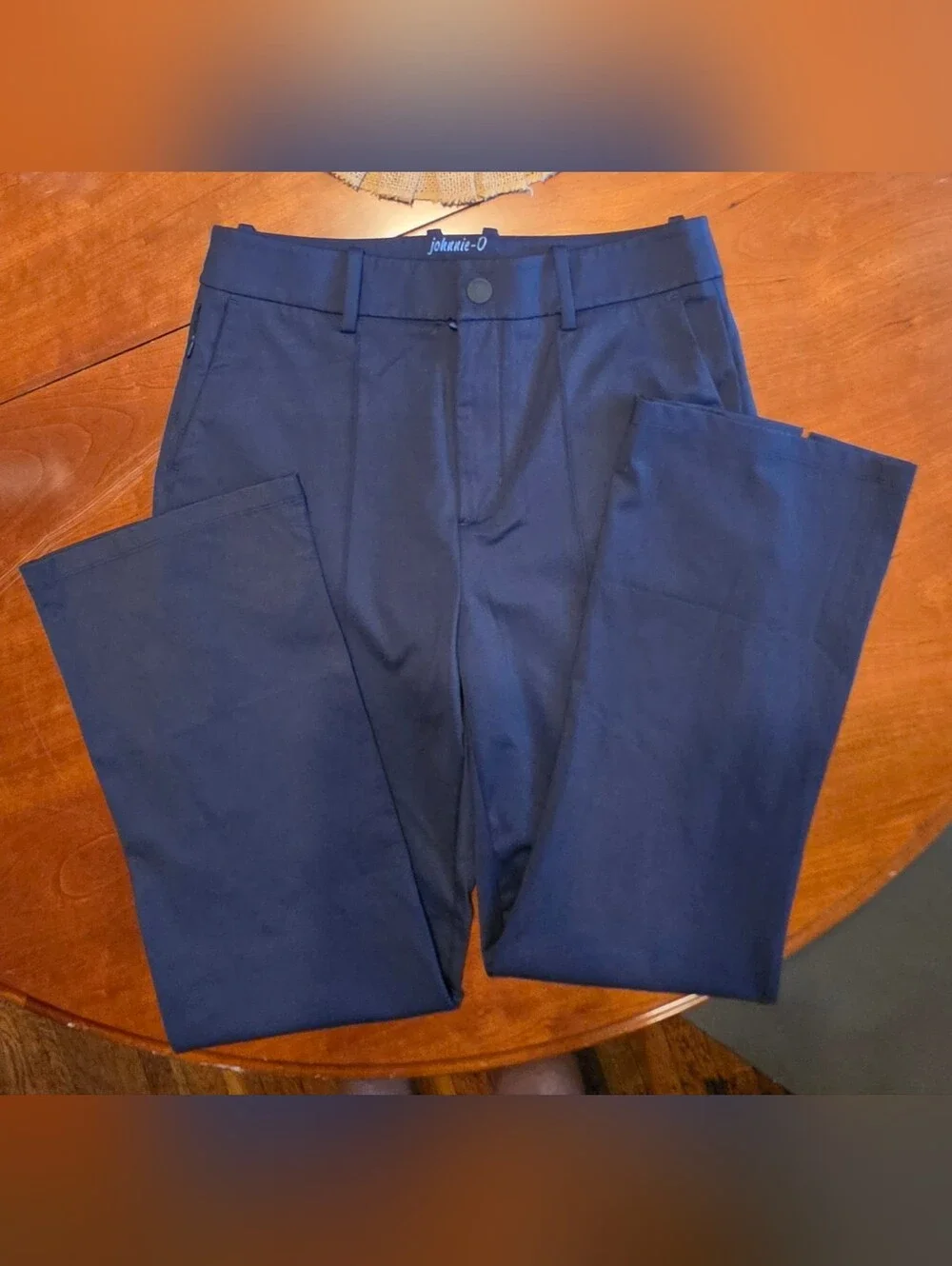 Johnnie-O Hallie Navy Performance Pants | Women's Small Stretch Golf Travel Care